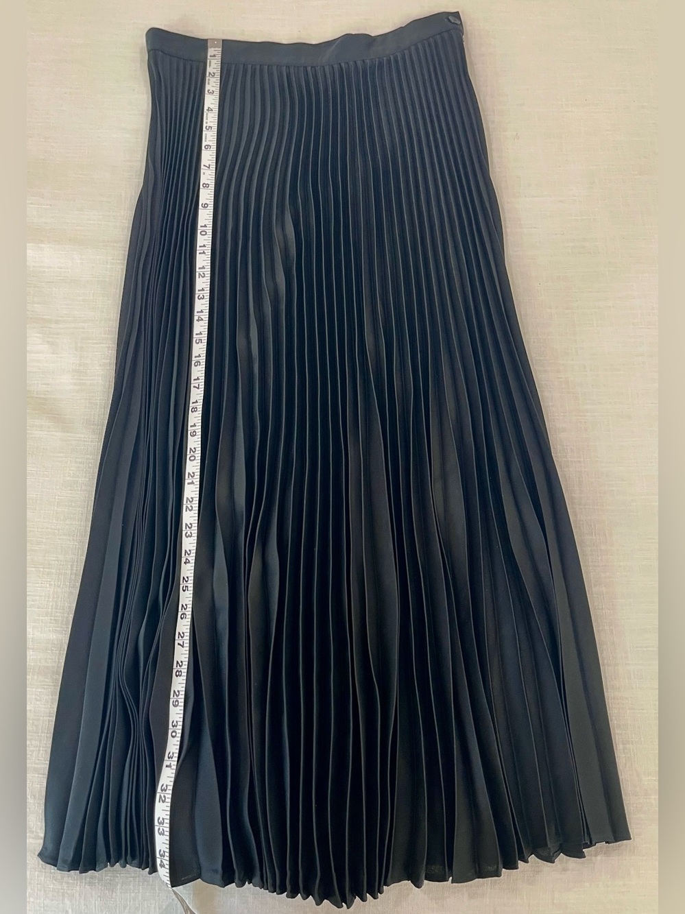 Vintage Christian Dior Separates Black Pleated Maxi Skirt Size 14 Modern size 8 - Picture 5 of 5